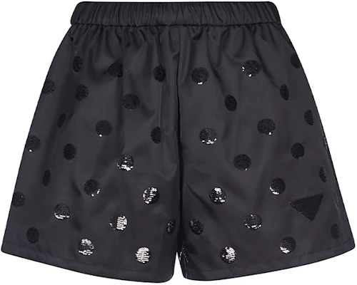 (W) PRADA Celana Pendek Kasual Hitam Polka Dot 22R7571Z5G-S221-F0002 Lookbook (W) PRADA Celana Pendek Kasual Hitam Polka Dot 22R7571Z5G-S221-F0002