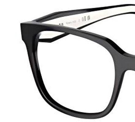 (W) PRADA Cermin Mata Hitam Rectangular dengan Reka Bentuk Kuil Berhuruf. 0PR17ZVF1AB1O155 Lookbook (W) PRADA Cermin Mata Hitam Rectangular dengan Reka Bentuk Kuil Berhuruf. 0PR17ZVF1AB1O155