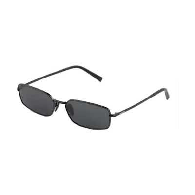 (Women) PRADA Black Rectangular Sunglasses with Metal Frame. SPRA60E1ABC059