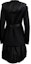 Lookbook (Women) PRADA Black Single-Breasted Long Coat with Collar P660OH-S211-1Y1B