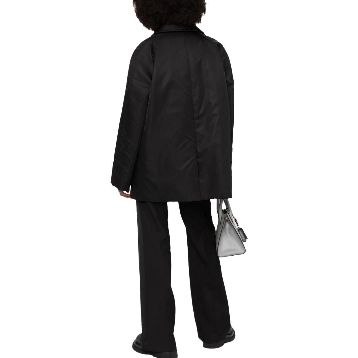 Purchase (Women) PRADA  Black Single-Breasted Long Sleeve Coat with Collared Design 29L062-1WQ8-F002-S-222