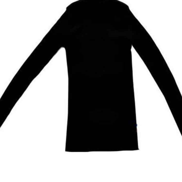 Shop (Women) PRADA  Black Slim-Fit High-Neck Long-Sleeve Knit Sweater DNA945-1YKU-F0002-S-221