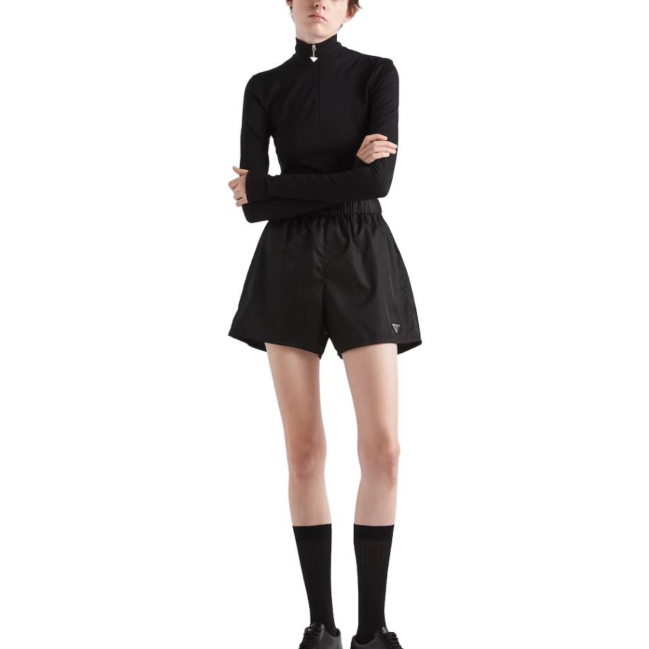 Lookbook (W) PRADA 黑色修身高領長袖針織上衣 39566-13NK-F0002