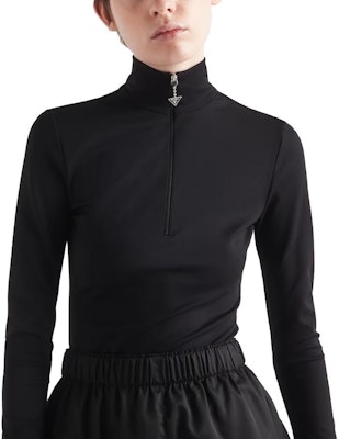 (W) PRADA 黑色修身高領長袖針織上衣 39566-13NK-F0002 Purchase (W) PRADA 黑色修身高領長袖針織上衣 39566-13NK-F0002
