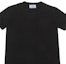 Shop (W) 프라다 블랙 솔리드 컬러 크루넥 반팔 티셔츠 DNA976-11G0-F0002