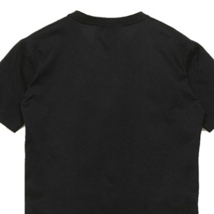 Sizing (W) 프라다 블랙 솔리드 컬러 크루넥 반팔 티셔츠 DNA976-11G0-F0002