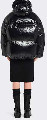 (Women) PRADA Black Solid Color Hooded Puffer Down Jacket 291974-1ZAH-F0002-S-212 Shop (Women) PRADA Black Solid Color Hooded Puffer Down Jacket 291974-1ZAH-F0002-S-212