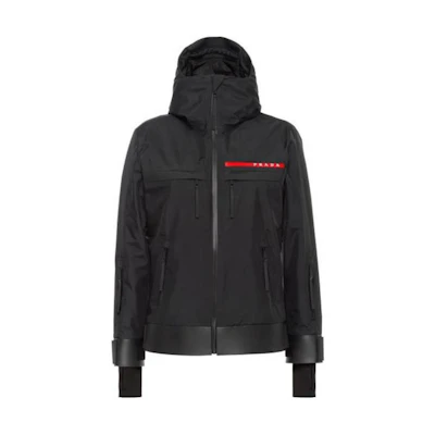 (Women) PRADA Black Solid Color Loose Fit Hooded Zip Jacket 291492-1SYI-F0002-S-182