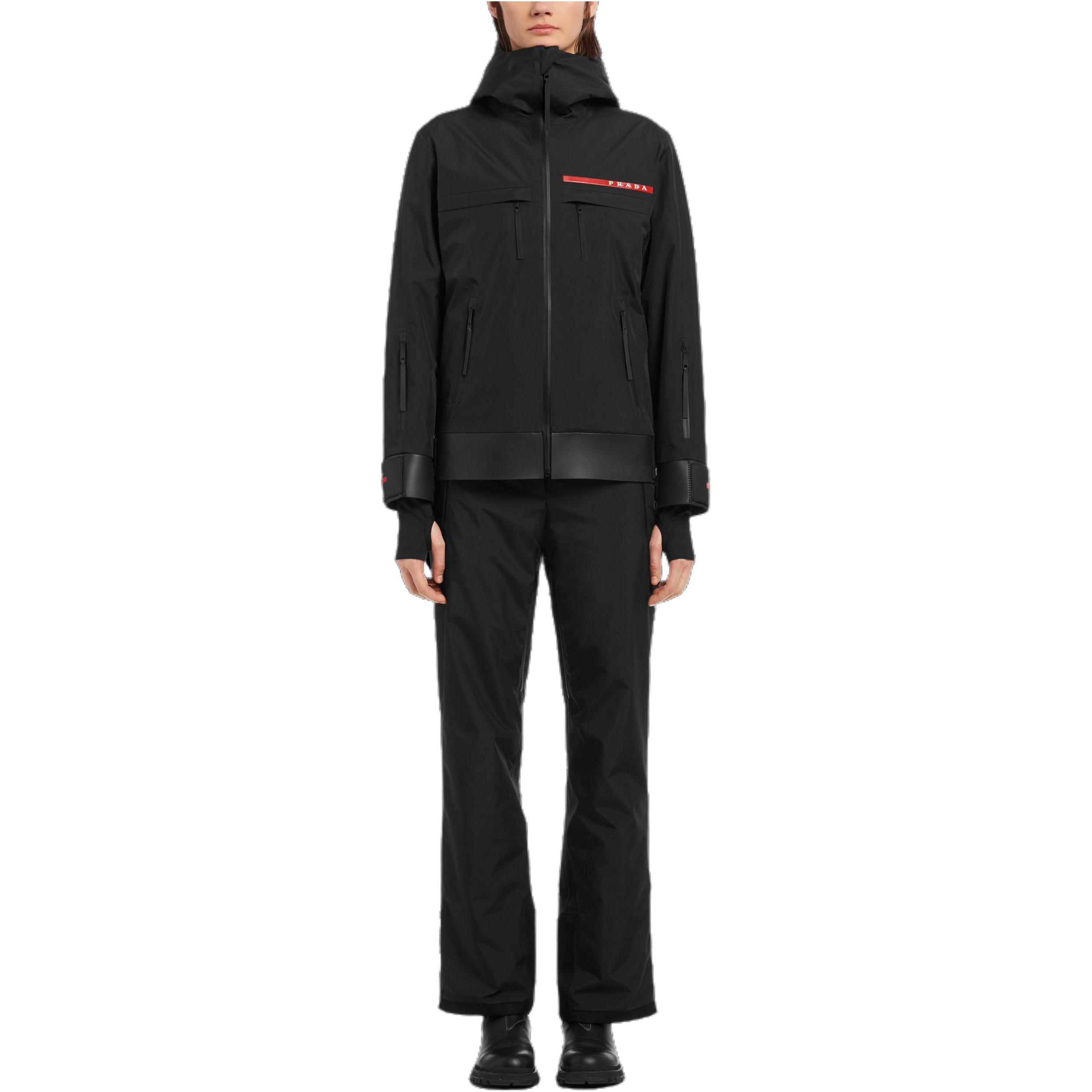 Lookbook (W) PRADA 黑色宽松连帽拉链夹克 291492-1SYI-F0002-S-182