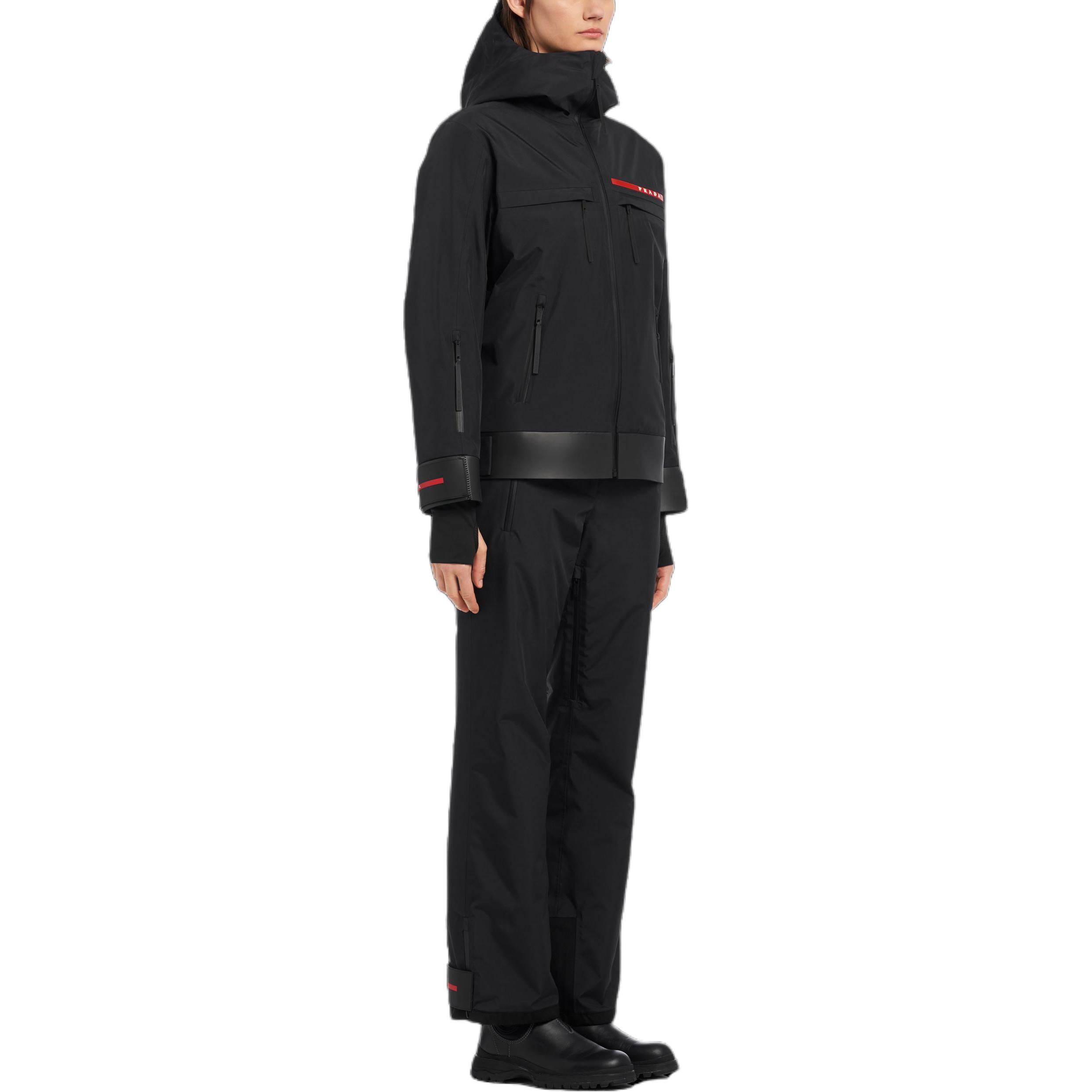 Purchase (W) PRADA 黑色宽松连帽拉链夹克 291492-1SYI-F0002-S-182