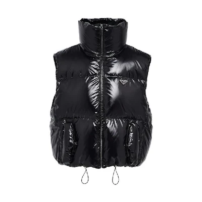 (Women) PRADA Black Solid Color Puffer Vest 29Y9741ZAHS212-F0002
