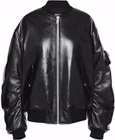 Order (W) PRADA 黑色素面拉鍊飛行夾克 58A0791ZFE-F0002