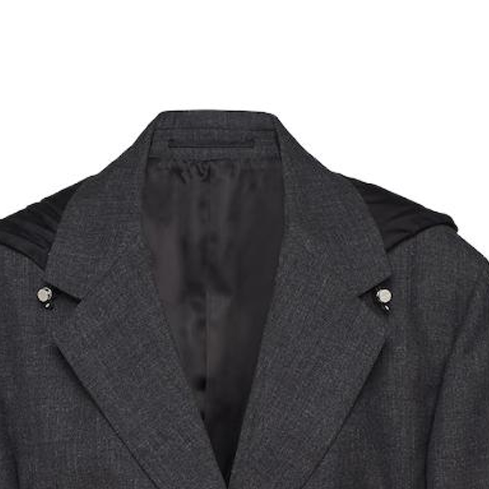 (Women) PRADA  Black Solid V-Neck Cinched Waist Jacket P580NH-109X-F0480-S-232 圖 5