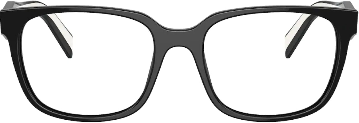 (W) PRADA Gafas Ópticas Cuadradas Negras con Detalle de Letras Laterales. PR17ZV1AB1O1 Lookbook (W) PRADA Gafas Ópticas Cuadradas Negras con Detalle de Letras Laterales. PR17ZV1AB1O1