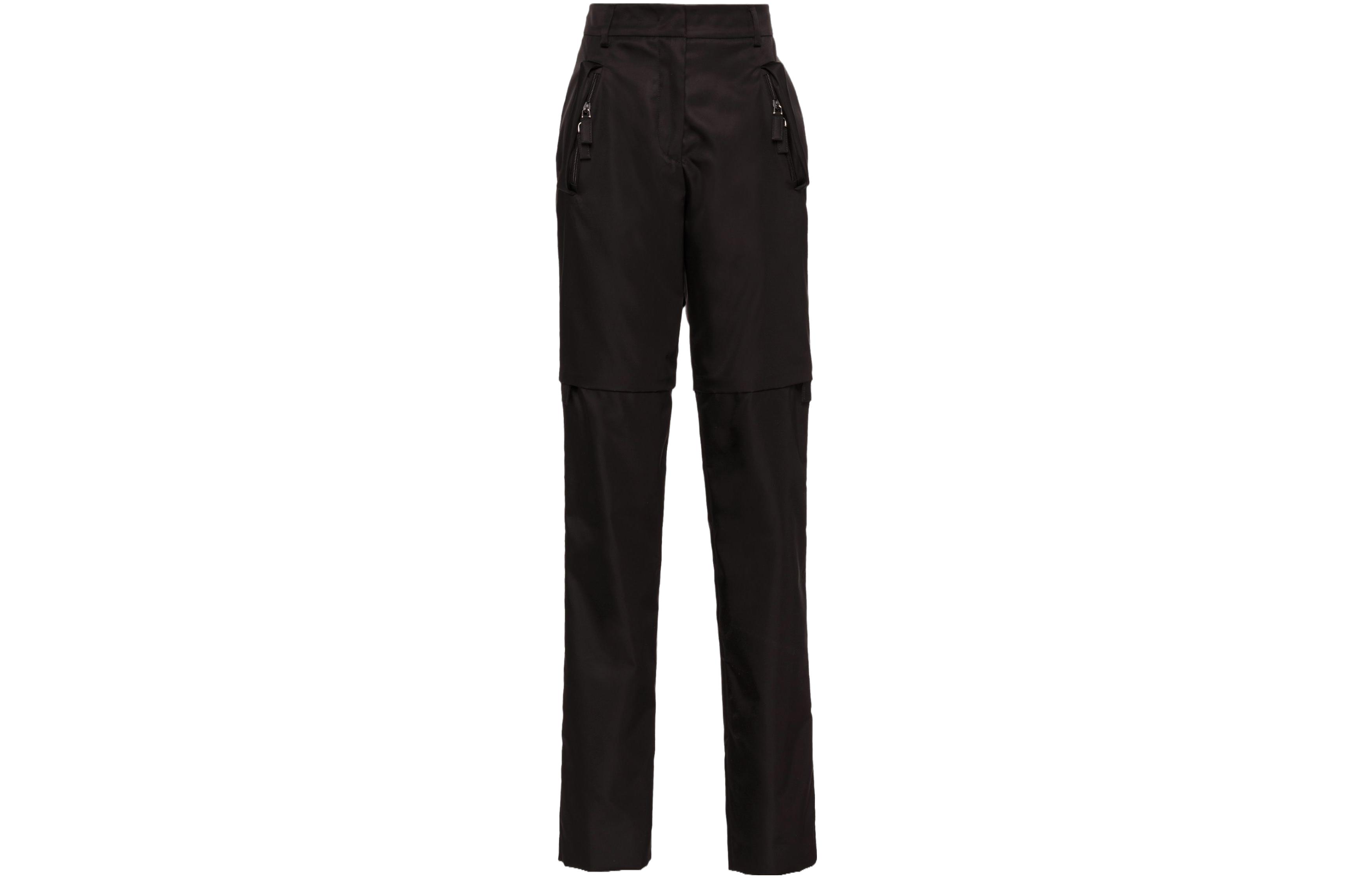 Order (Women) PRADA  Black Straight-Leg Denim Jeans with Zipper Fly. 22H8611WQ8F0002S212