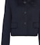 Sizing (Women) PRADA Blue Single-Breasted Logo Casual Coat. P510NR-13FY-F0008-S-222