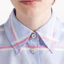 Sizing (Women) PRADA Blue Striped Sleeveless Casual Short Button-Up Shirt. P433HR-15GD-F0076-S-OOO