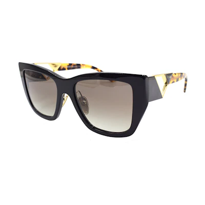 (Women) PRADA Butterfly Square Sunglasses Black Holiday Travel Edition. SPR21Y 1AB-0A7
