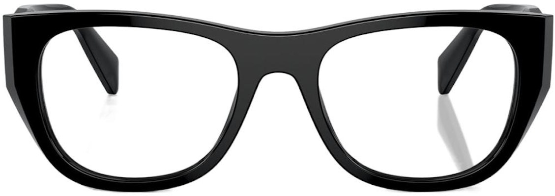 (W) プラダ キャットアイ アセテート メガネ ブラック ロゴ付きテンプル PRA18V Lookbook (W) プラダ キャットアイ アセテート メガネ ブラック ロゴ付きテンプル PRA18V