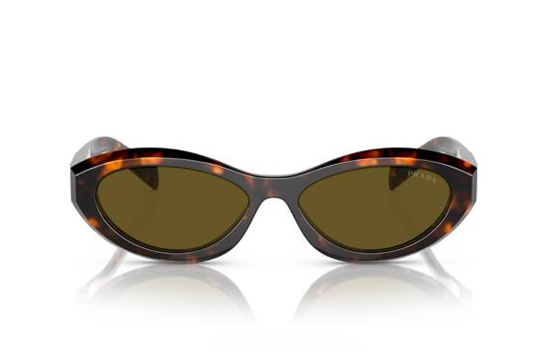 (Women) PRADA  Cat-Eye Tortoiseshell Acetate Sunglasses with Logo Temples. PR26ZS14L09Z 圖 3