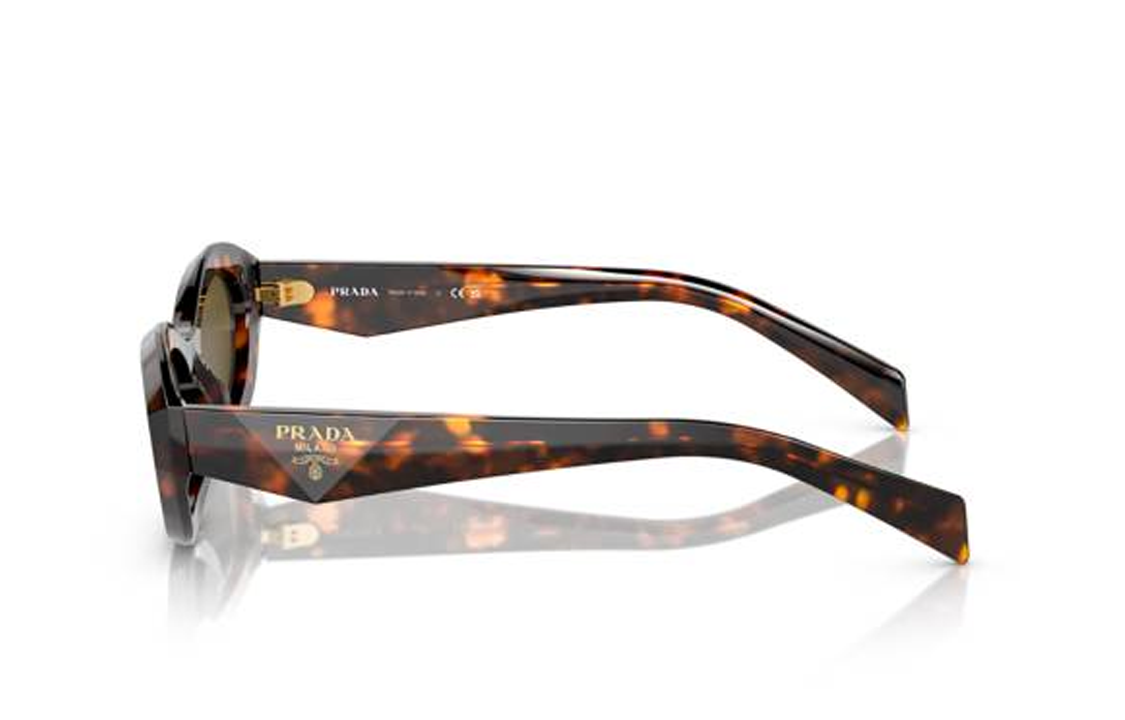 (Women) PRADA  Cat-Eye Tortoiseshell Acetate Sunglasses with Logo Temples. PR26ZS14L09Z 圖 4