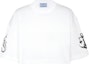 Buy (W) 프라다 크롭 프린트 반팔 니트 탑 - 화이트 3560A-10MZ-F0009-S-212