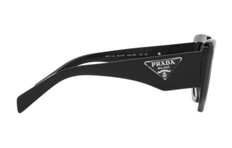 Shop (W) PRADA 時尚大框不規則太陽眼鏡. PR14ZS1AB09S