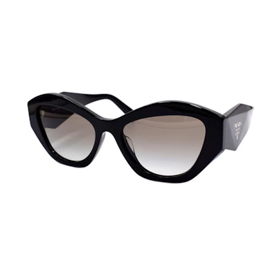 (Women) PRADA Geometric Design Sunglasses SPR07Y F Black Holiday Edition SPR07Y-F 1AB-0A7