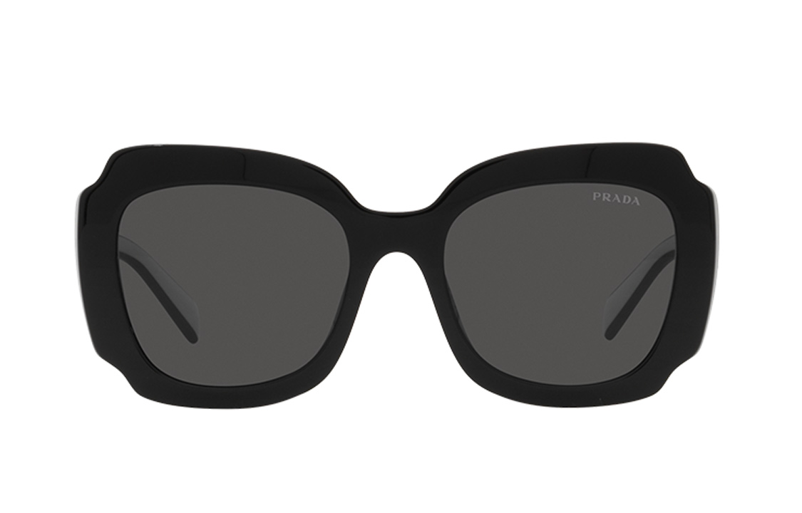 (Women) PRADA  Geometric Gradient Sunglasses - Irregular Frame, Black. 0PR16YSF-09Q5S0 圖 3