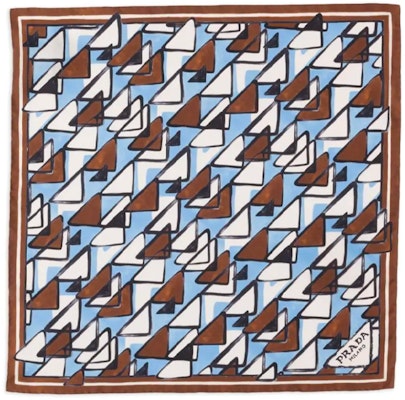 (W) PRADA Pañuelo de Seda Estampado Geométrico - Multicolor 1FF0042CNJF0ZD2 Order (W) PRADA Pañuelo de Seda Estampado Geométrico - Multicolor 1FF0042CNJF0ZD2