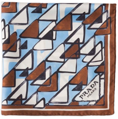 (W) PRADA Pañuelo de Seda Estampado Geométrico - Multicolor 1FF0042CNJF0ZD2 Lookbook (W) PRADA Pañuelo de Seda Estampado Geométrico - Multicolor 1FF0042CNJF0ZD2