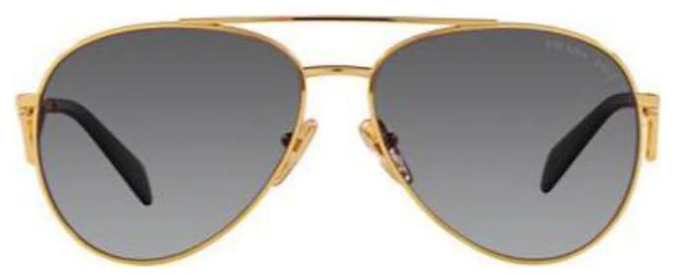 (W) Cermin Mata Aviator Emas PRADA dengan Rekaan Logo Segi Tiga Logam. PR73ZS5AK5W1 Shop (W) Cermin Mata Aviator Emas PRADA dengan Rekaan Logo Segi Tiga Logam. PR73ZS5AK5W1