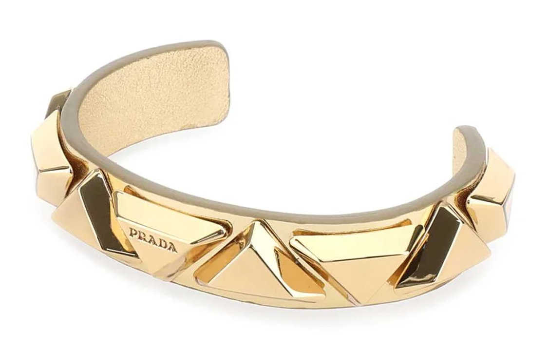 Shop (W) 프라다 골드 엘레강스 스테이트먼트 팔찌 1IB445ZO6F0522