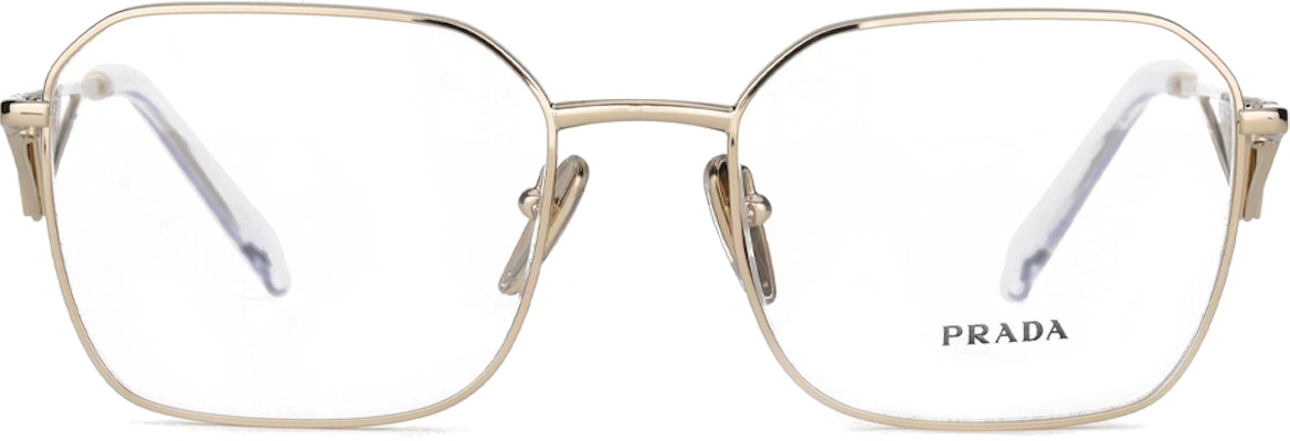 (W) PRADA 金色不規則金屬光學眼鏡附標誌鏤空設計 SPR51V-ZVN1O1 Lookbook (W) PRADA 金色不規則金屬光學眼鏡附標誌鏤空設計 SPR51V-ZVN1O1