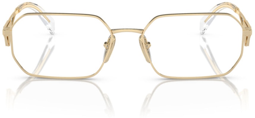 (W) PRADA 金色不規則光學眼鏡附標誌鏡腳 PRA53VZVN1O1 Lookbook (W) PRADA 金色不規則光學眼鏡附標誌鏡腳 PRA53VZVN1O1