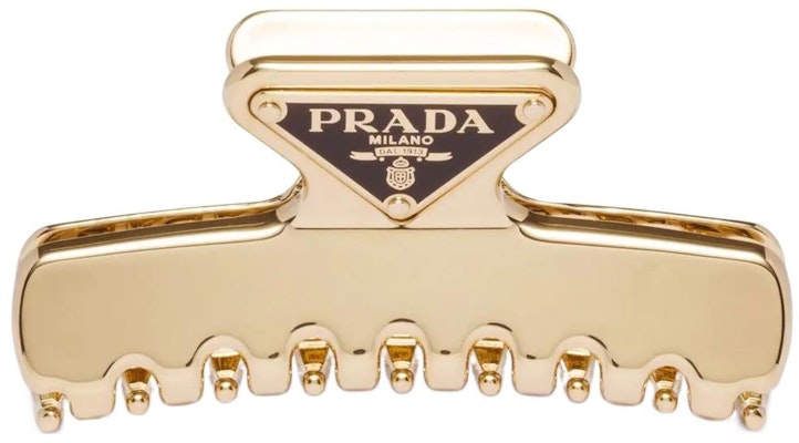(Women) PRADA Gold Metal Hair Clip - Stylish and Trendy Accessory 1IF1032BA6F0056 Order (Women) PRADA Gold Metal Hair Clip - Stylish and Trendy Accessory 1IF1032BA6F0056