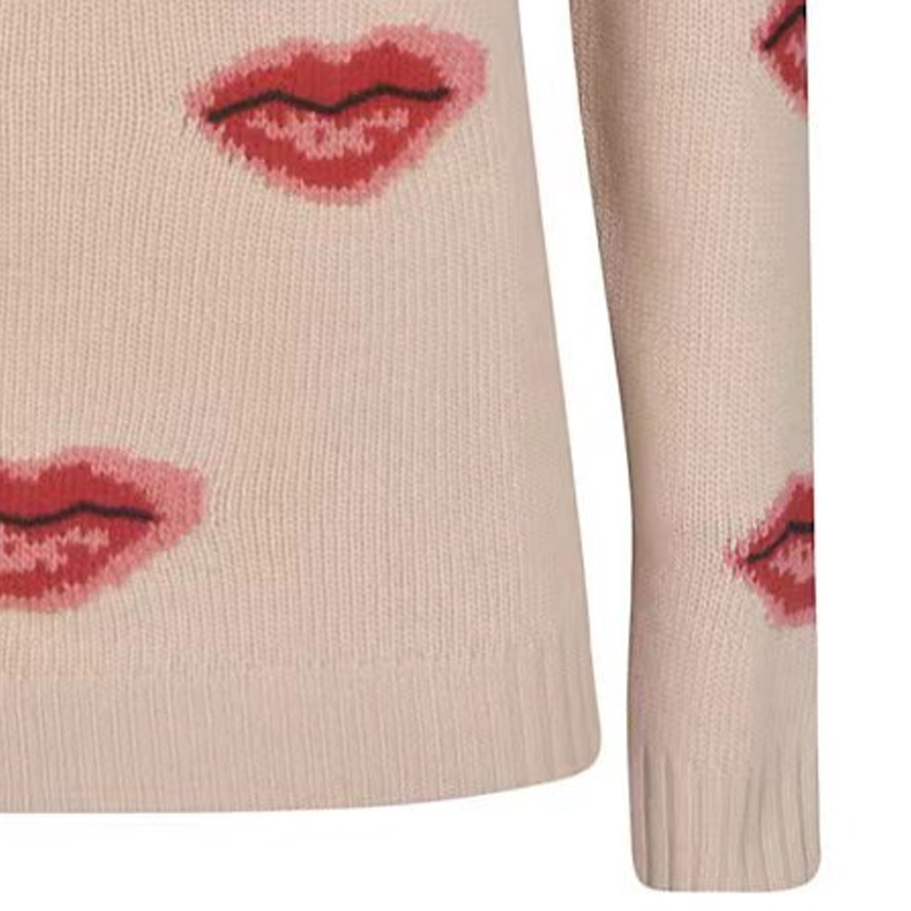 Sizing (Women) PRADA  Graphic Knit Crewneck Pullover Sweater - Off White. P24VOS-IWA4- FOZWN