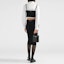Shop (Women) PRADA High-Waist Black Knitted Midi Skirt 21395-1Z9O-F0002-S-221