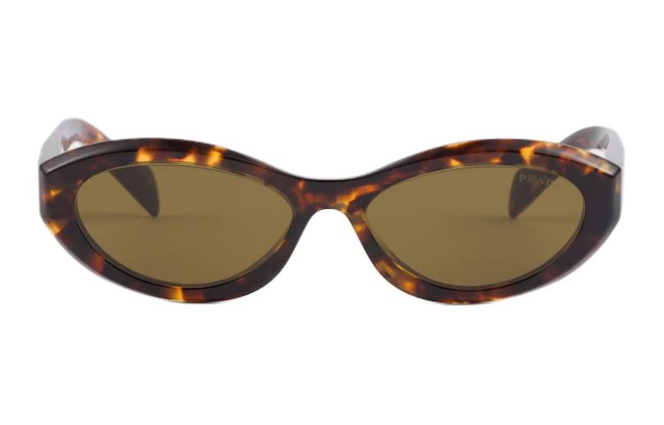 (Women) PRADA  Irregular Acetate Sunglasses Brown with Letter Detail SPR26ZE14LFE09ZC055 圖 2