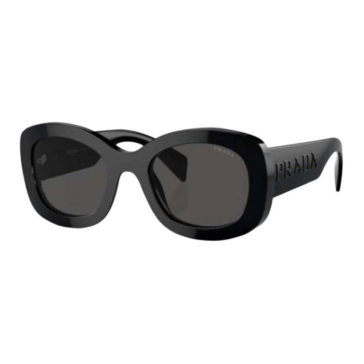 (Women) PRADA  Irregular Black Sunglasses with Letter Logo Temples. SPR A13F-1AB5S0 圖 2