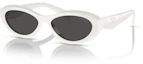 Order (Women) PRADA Irregular White Sunglasses with Side Logo Design. PR26ZS17K08Z