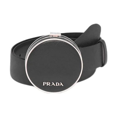 (Women) PRADA Leather Belt 3.5cm - Chic and Elegant Design 1CC490-2DL0-F0632