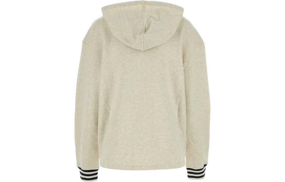 Lookbook (W) PRADA Sudadera con Capucha Manga Larga Blanca con Estampado de Letras 134677-1X6Q-F0018