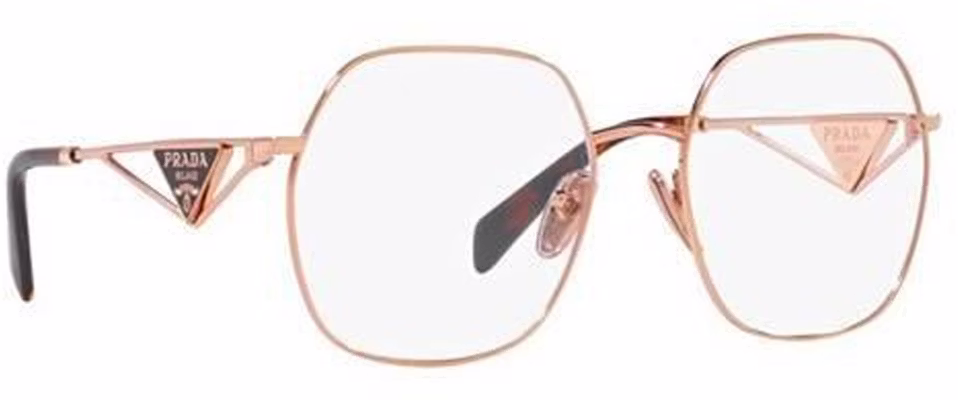 (W) PRADA 粉色不规则光学眼镜侧边LOGO(可配近视镜片)。 PR59ZVSVF1O1 Lookbook (W) PRADA 粉色不规则光学眼镜侧边LOGO(可配近视镜片)。 PR59ZVSVF1O1