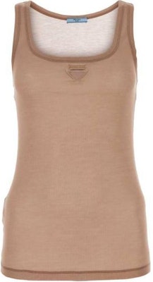 (Women) PRADA Pink Sleeveless Tank Top with Logo 39581-14P3-F063L-S-OOO Order (Women) PRADA Pink Sleeveless Tank Top with Logo 39581-14P3-F063L-S-OOO