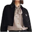 Shop (W) PRADA 格紋V領綁帶長袖襯衫 淺棕色 P470G-13J3-F0324-S-232