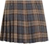 Lookbook (Women) PRADA Plaid Wool Twill Low-Waist Casual Skirt - Brown. P106YE-15R7-F0005