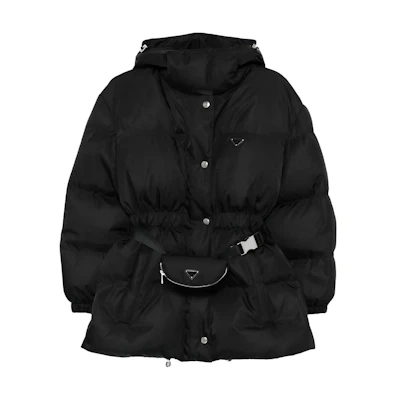 (Women) PRADA Plain Long-Sleeve Hooded Jacket 29X966-1WQ8-F0002-S-OOO