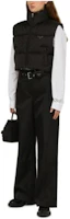 Lookbook (W) PRADA 黑色經典菱格紋拉鍊背心 29X056-1X6O-F0002-S-222