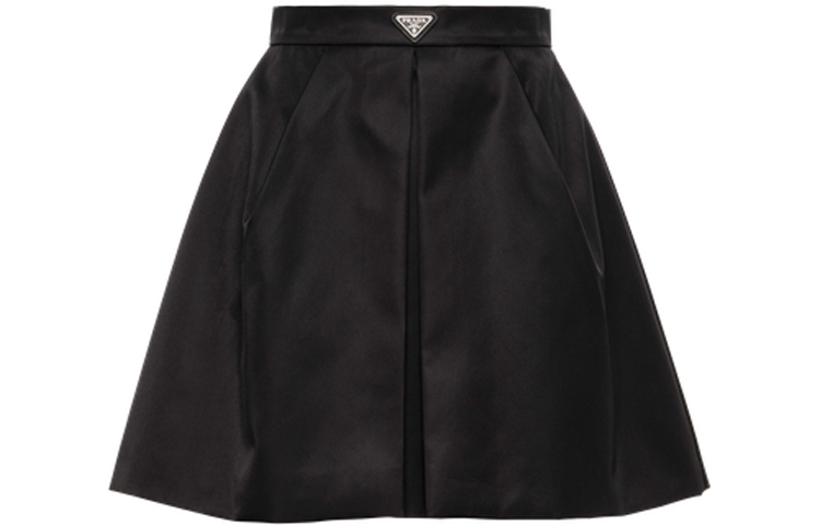 (Women) PRADA  Re-Nylon A-Line Mini Skirt Black 21H910-1WQ8-F0002-S-212